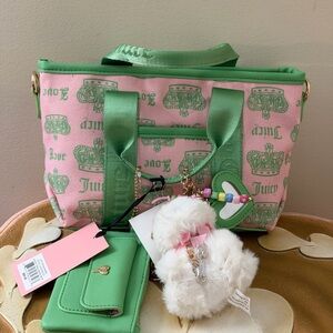 Juicy Couture Pink Diamond Retro Juicy Festival Mini Bag Purse
